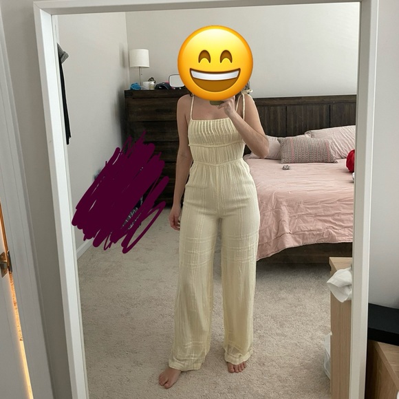 Urban outfitters one piece pants jumper Guazey Comfort😎 butter yellow - Picture 6 of 7